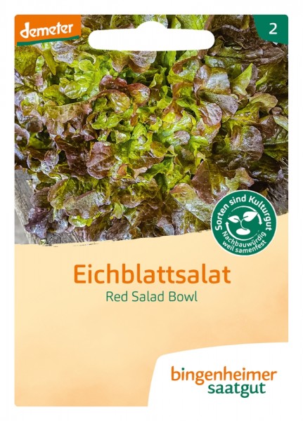 BIO Saatgut Pflücksalat Red Salad Bowl