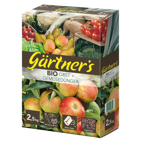 Gärtners BIO Obst+Gemüse­dünger 2,5kg