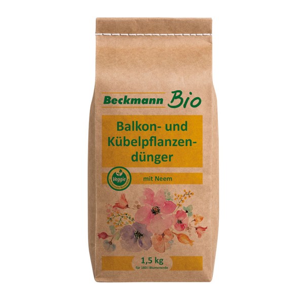 Beckmann BIO Balkon- und Kübelpflanzendünger 1,5kg